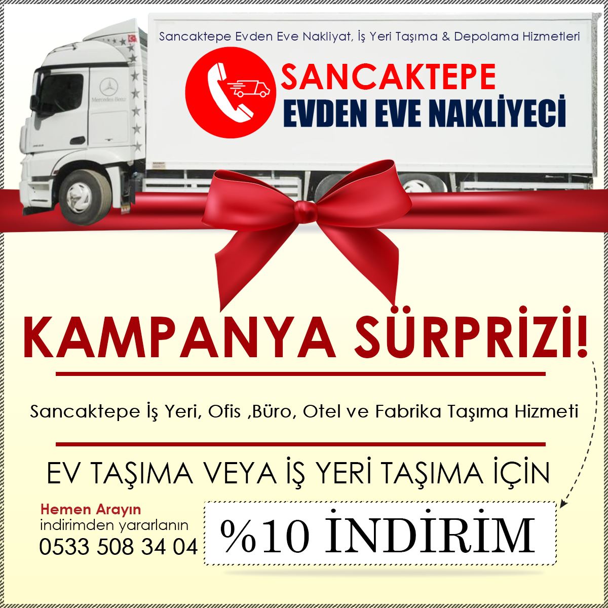 Sancaktepe İş Yeri, Ofis ,Büro, Otel ve Fabrika Taşıma Hizmeti